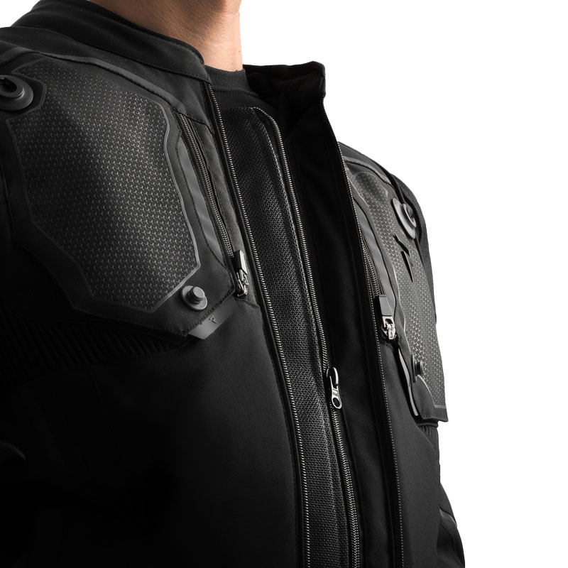 Giacca da moto Rebelhorn Borg II nera