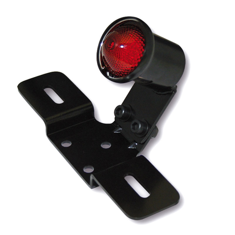 Fanale posteriore a LED Highsider Smart Old School nero-rosso