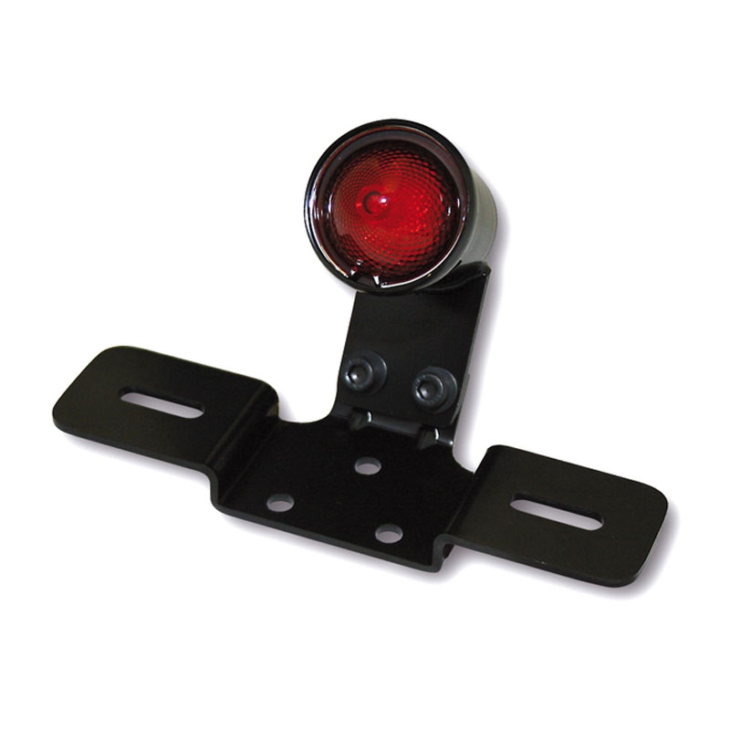 Fanale posteriore a LED Highsider Smart Old School nero-rosso