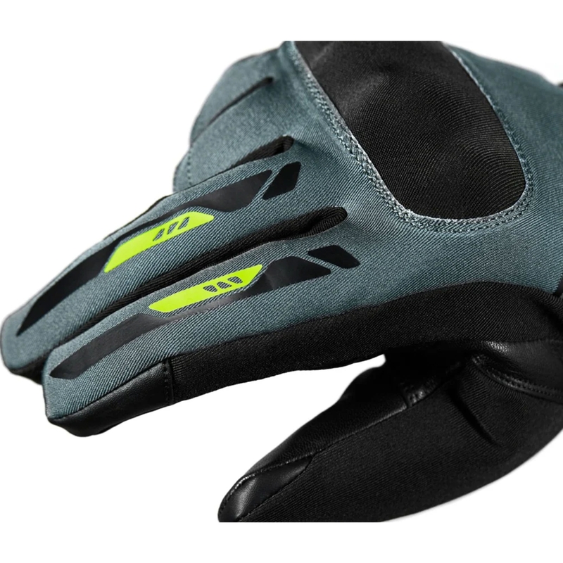 Guanti da moto Seventy Degrees SD-T57 Giau nero-grigio-giallo fluo