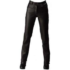 Pantaloni da moto in pelle da donna Roleff RO2 neri