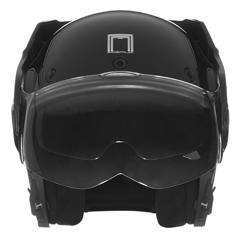 Casco da moto flip-up NOX PREMIUM Stratos nero opaco
