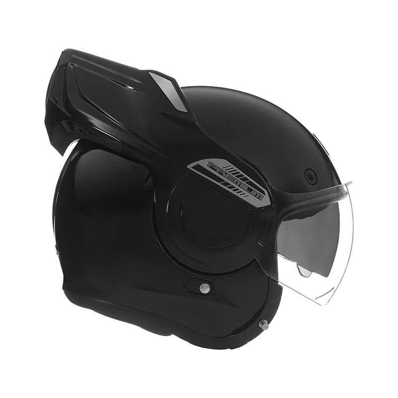 Casco da moto flip-up NOX PREMIUM Stratos nero opaco