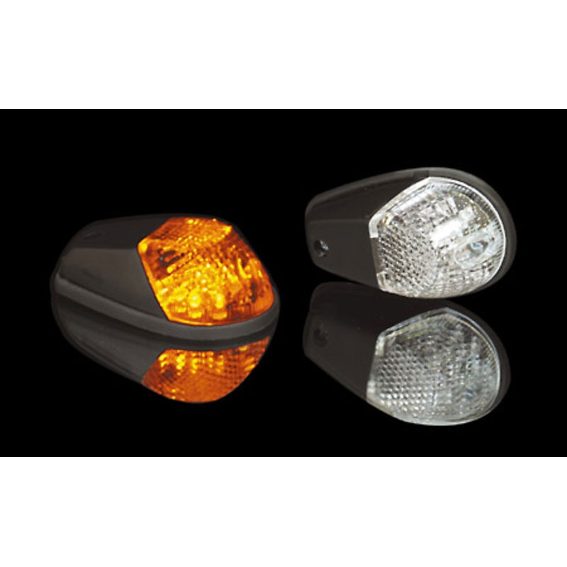 Indicatore di direzione per moto Highsider Smart LED nero-trasparente