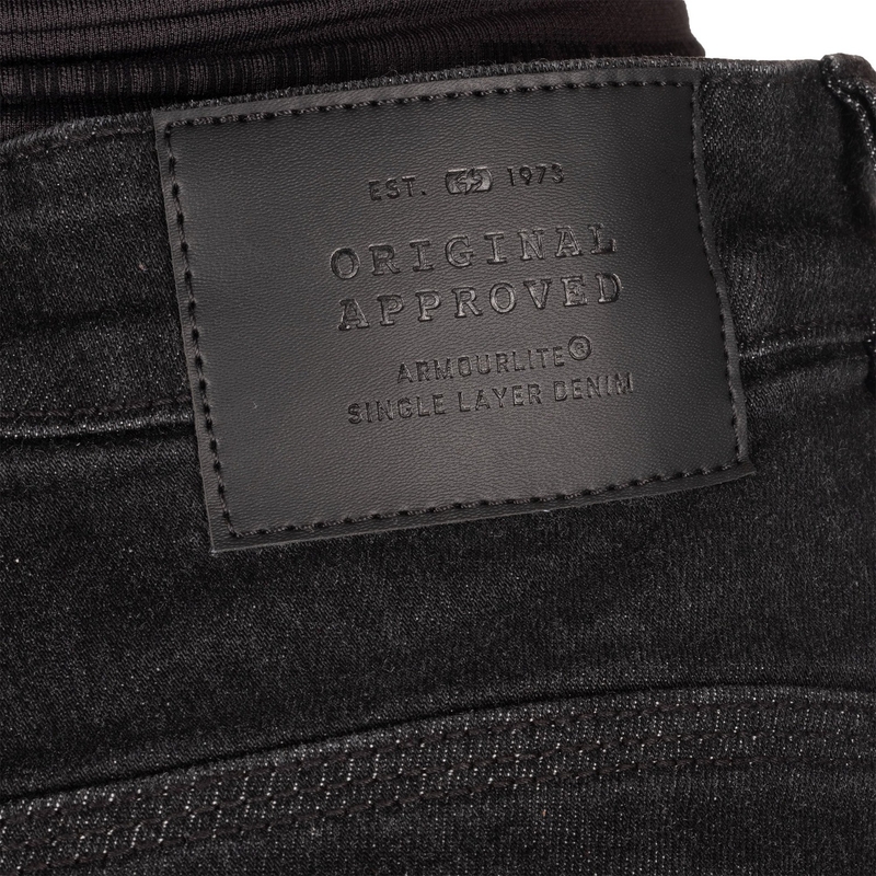 Jeans da motociclista da donna Oxford Sofia AA Slim jeans neri
