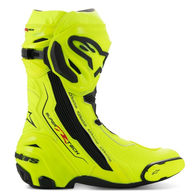 Stivali da moto Alpinestars Supertech R giallo fluo-nero
