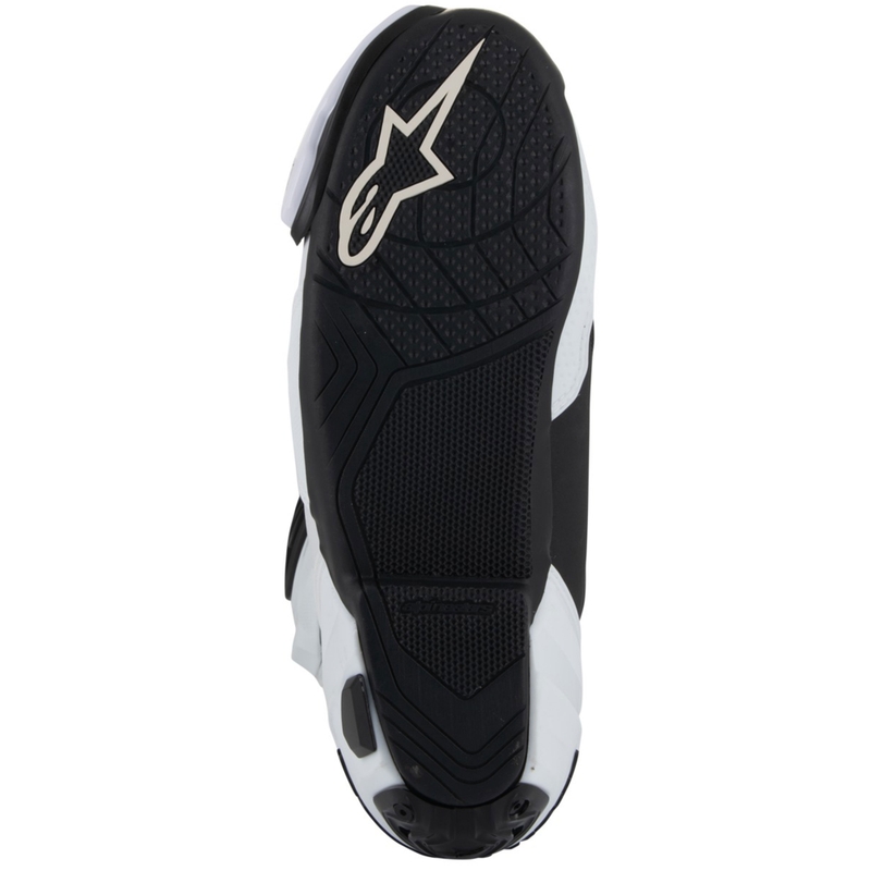 Stivali da moto Alpinestars Supertech R Vented Bianco-Grigio chiaro-Nero