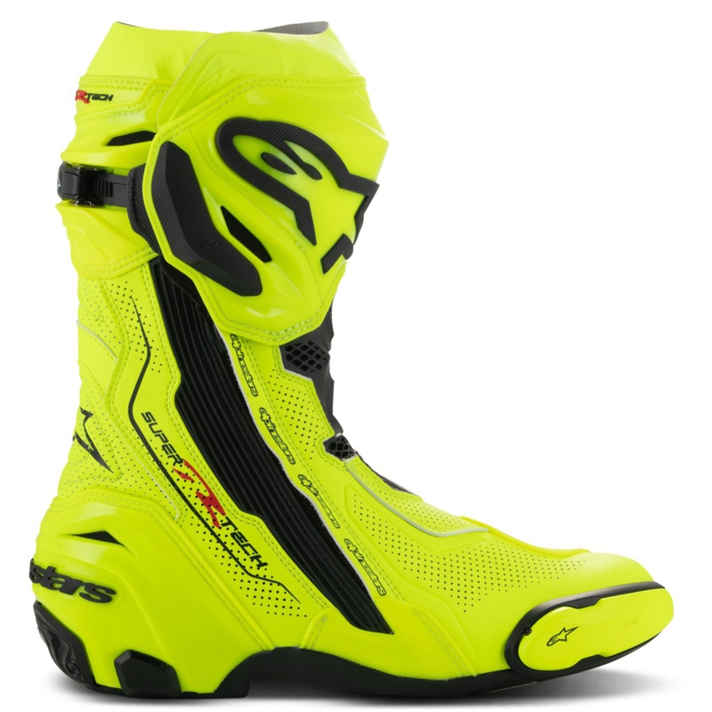 Stivali da moto Alpinestars Supertech R Vented giallo fluo-nero