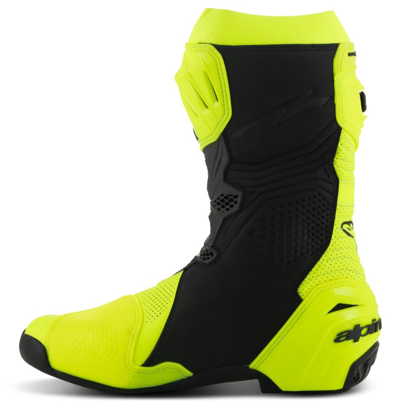 Stivali da moto Alpinestars Supertech R Vented giallo fluo-nero