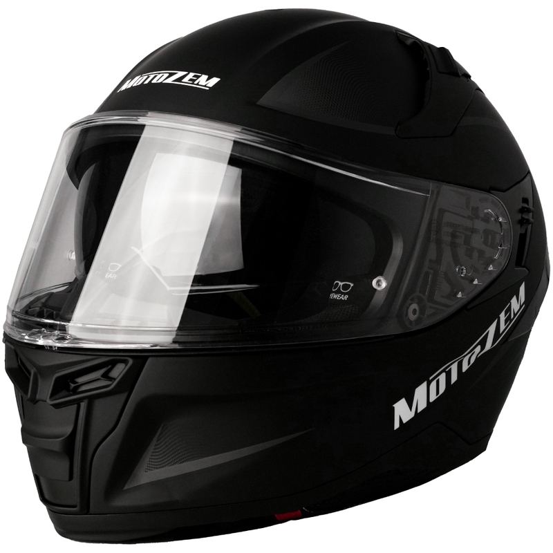Casco integrale da moto Motozem Guardian nero opaco - II. qualità