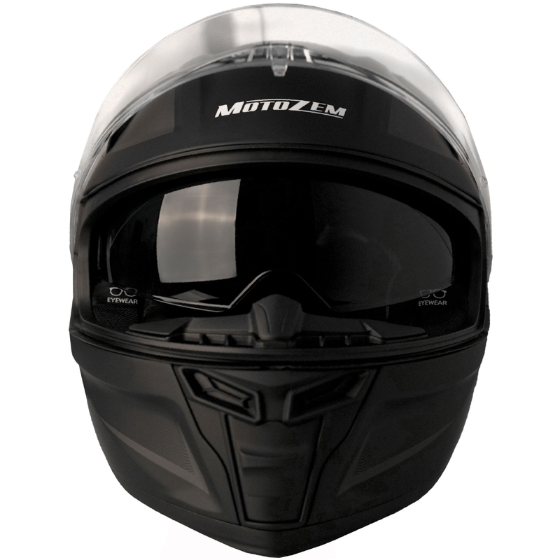 Casco integrale da moto Motozem Guardian nero opaco - II. qualità