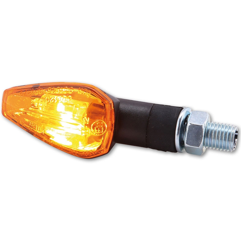 Indicatori di direzione per moto Highsider Smart Peak corti neri