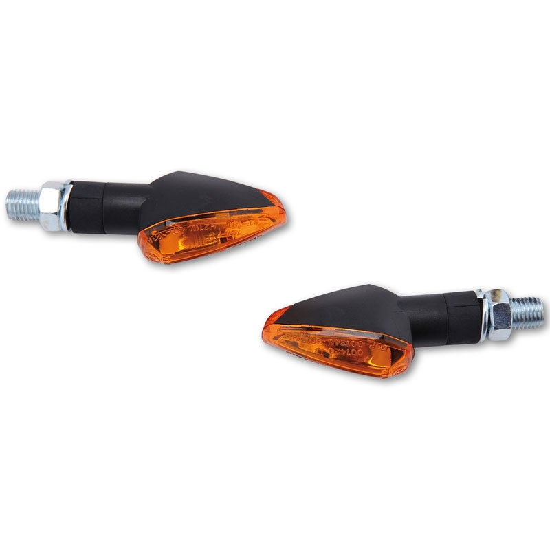 Indicatori di direzione per moto Highsider Smart Peak corti neri