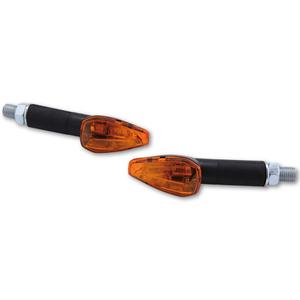 Indicatori di direzione per moto Highsider Smart Peak lunghi neri