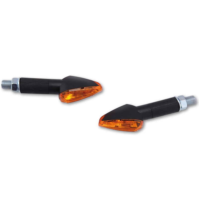 Indicatori di direzione per moto Highsider Smart Peak lunghi neri