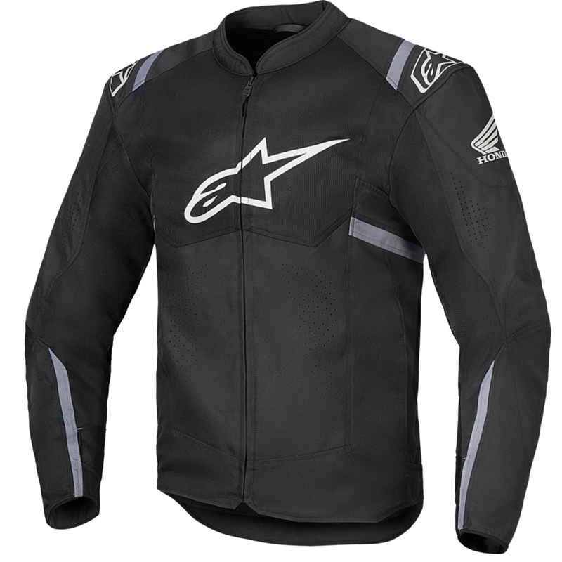 Giacca da moto Alpinestars T-SPS Air V2 Honda Collection Nero-Grigio-Bianco