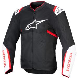 Giacca da moto Alpinestars T-SPS Air V2 Honda Collection Nero-Bianco-Rosso