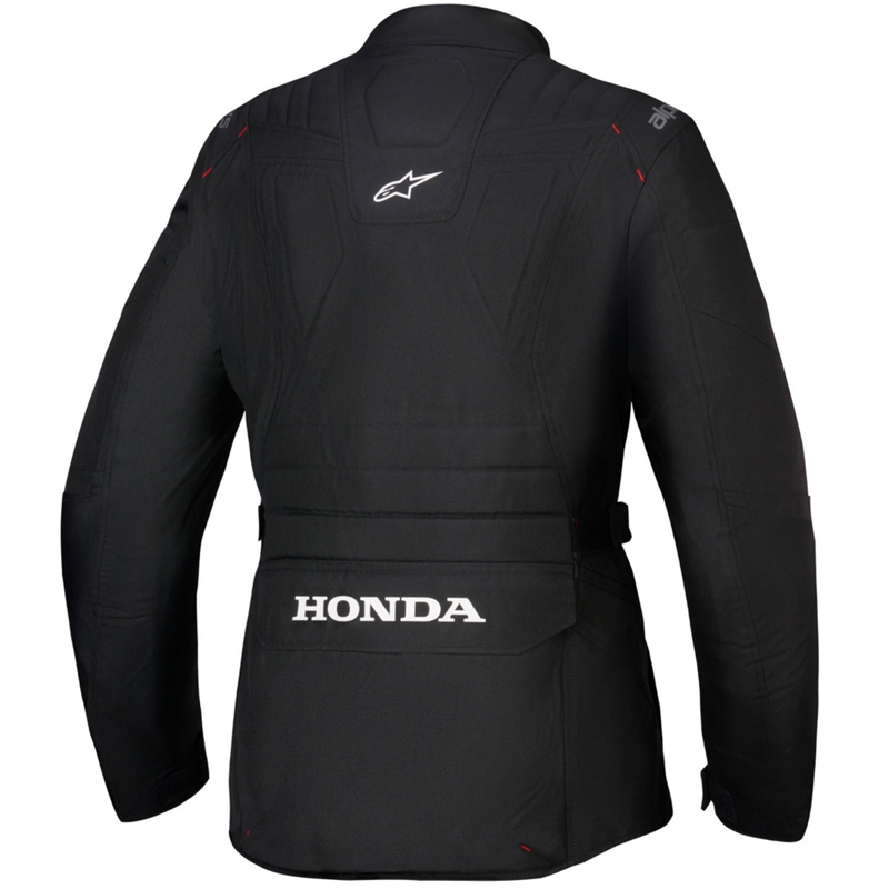 Giacca da moto impermeabile Alpinestars Stella ST-1 da donna collezione Honda nero-rosso