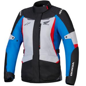 Giacca da moto impermeabile Alpinestars Stella ST-1 da donna collezione Honda grigio-blu-nero-rosso