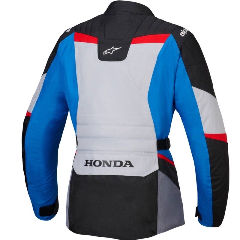 Giacca da moto impermeabile Alpinestars Stella ST-1 da donna collezione Honda grigio-blu-nero-rosso