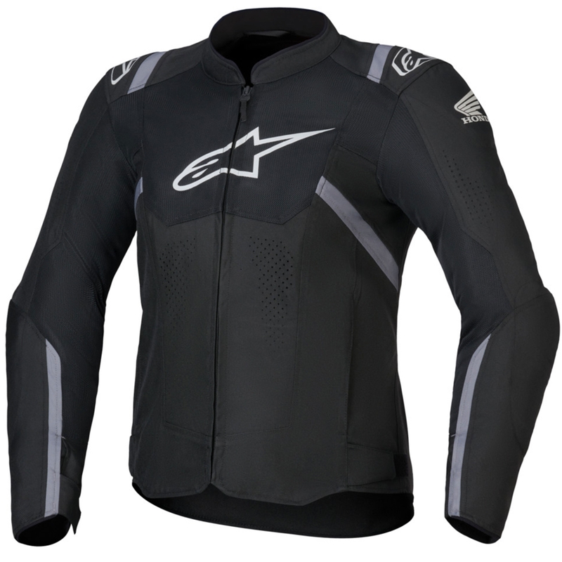 Giacca da moto da donna Alpinestars Stella T-SPS Air V2 Honda Collection nera-grigia-bianca