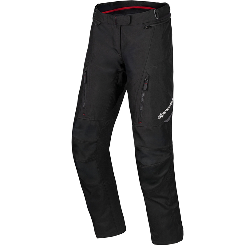 Pantaloni da moto impermeabili Alpinestars ST-1 collezione Honda nero-rosso