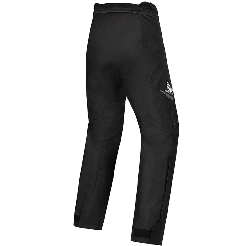 Pantaloni da moto impermeabili Alpinestars Stella ST-1 da donna collezione Honda nero-rosso