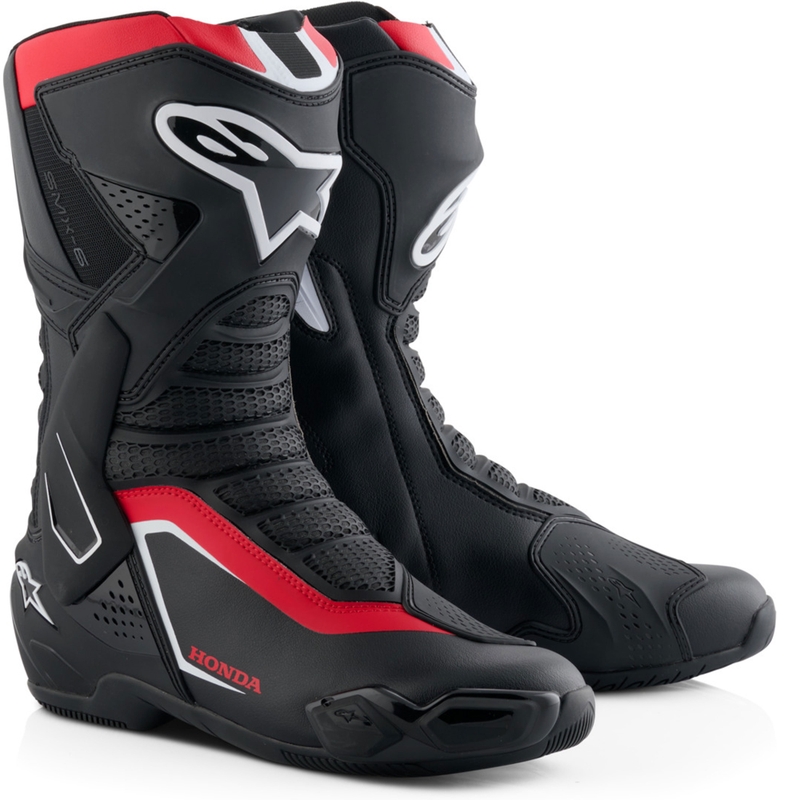 Stivali da moto Alpinestars SMX-6 V3 Honda Collection Nero-Rosso-Bianco
