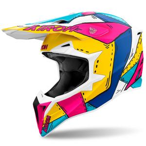 Casco da motocross Airoh Wraaap Paint opaco multicolore