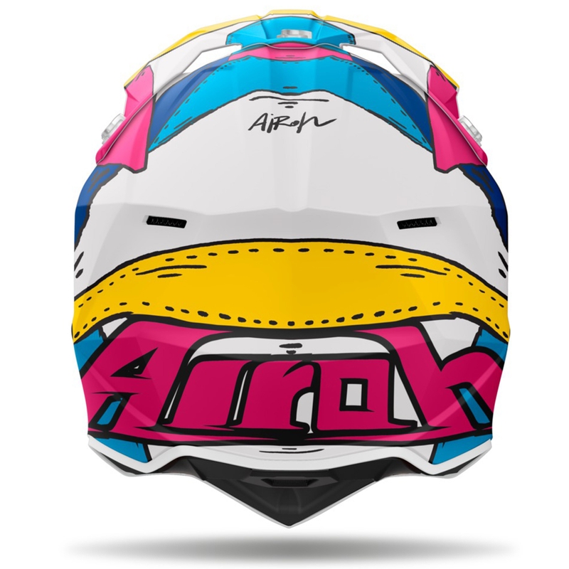 Casco da motocross Airoh Wraaap Paint opaco multicolore