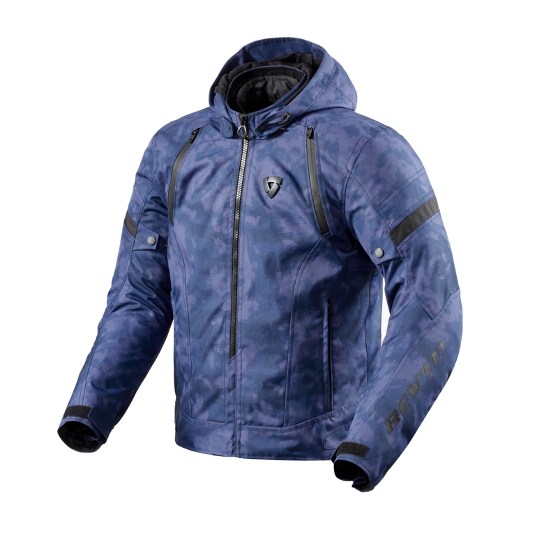 Giacca moto Revit Flare 3 H2O camo blu