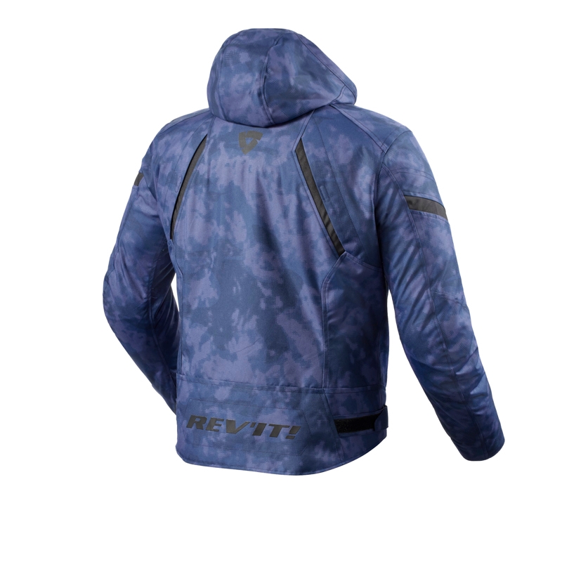 Giacca moto Revit Flare 3 H2O camo blu
