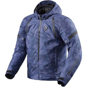 Giacca moto Revit Flare 3 H2O camo blu