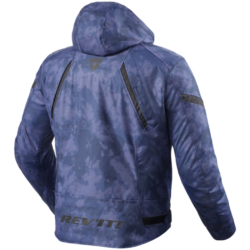 Giacca moto Revit Flare 3 H2O camo blu