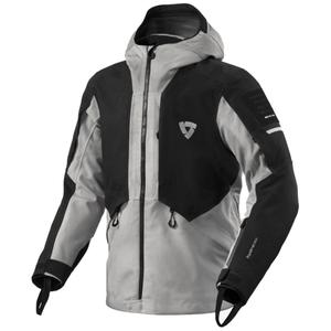 Giacca da moto Revit Tectonic H2O nero-grigio