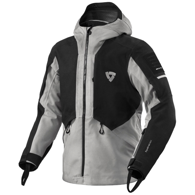 Giacca da moto Revit Tectonic H2O nera-grigia