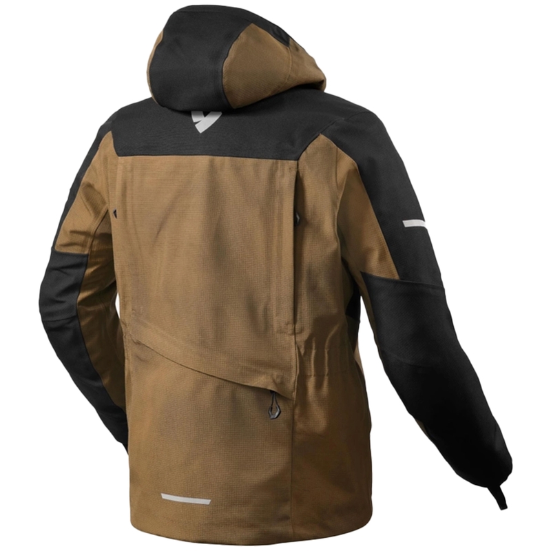 Giacca da moto Revit Tectonic H2O nero-marrone
