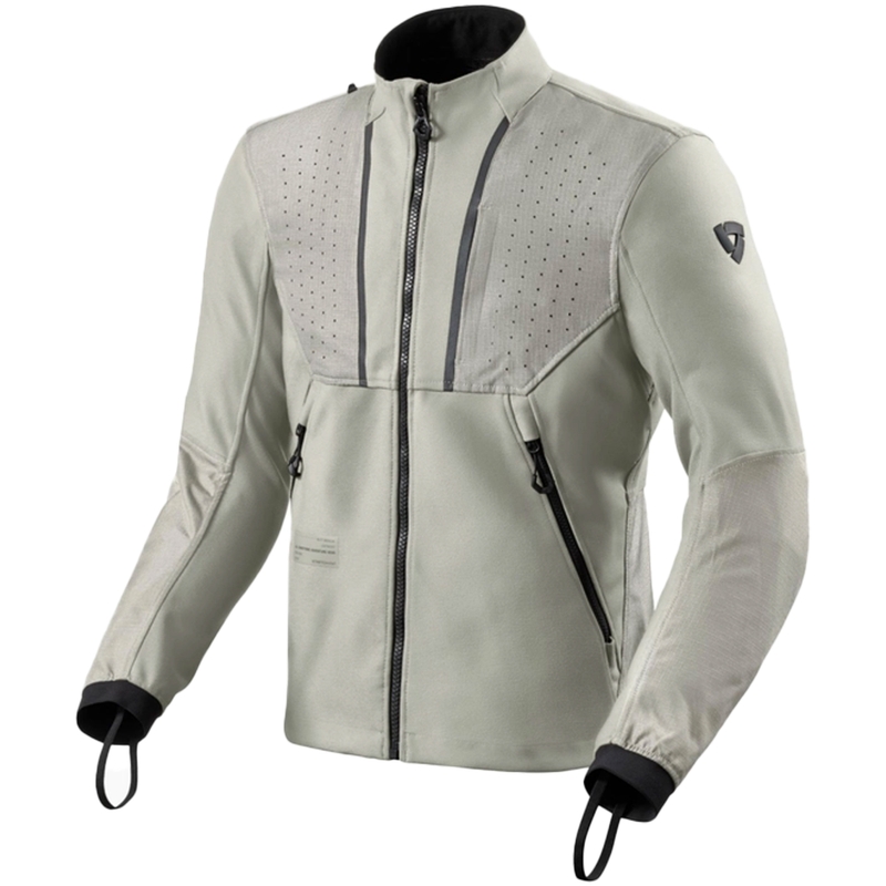Giacca da moto Revit Surface grigio chiaro