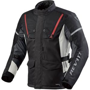 Giacca da moto Revit Horizon 3 H2O nera e rossa