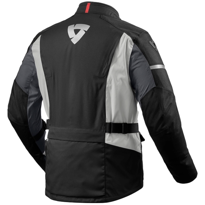 Giacca da moto Revit Horizon 3 H2O nera e rossa