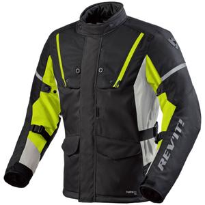 Giacca da moto Revit Horizon 3 H2O nero-giallo fluo