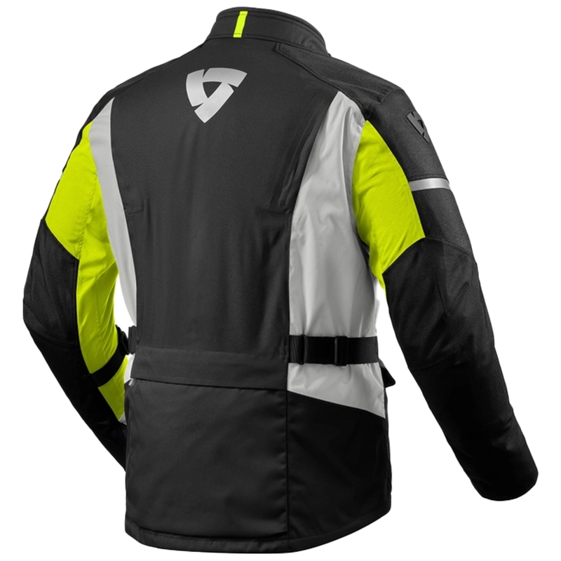Giacca da moto Revit Horizon 3 H2O nero-giallo fluo