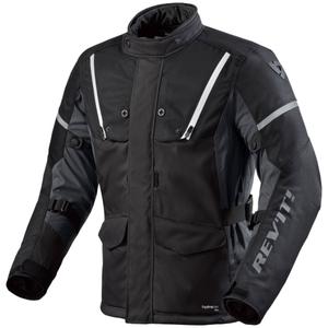 Giacca da moto Revit Horizon 3 H2O bianca e nera