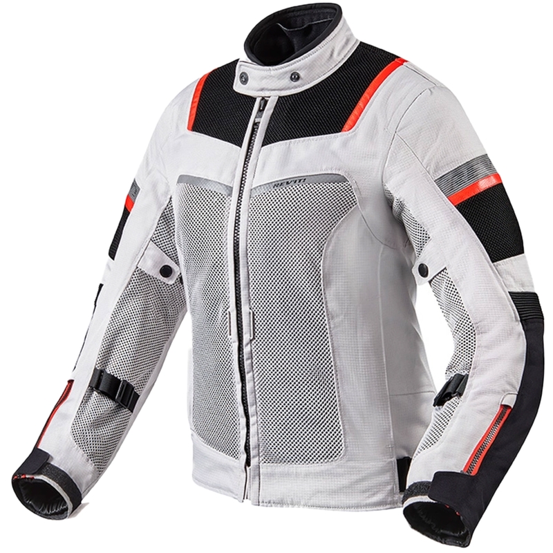 Giacca da moto Revit Tornado 3 Donna Argento e Nero Saldi