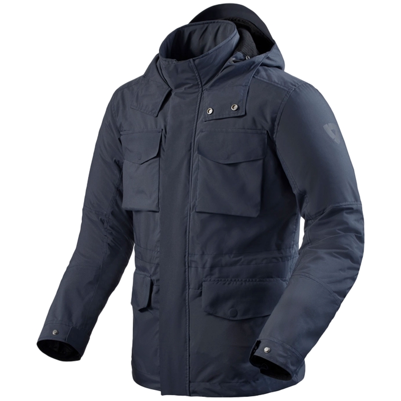 Giacca da moto Revit Triomphe 2 H2O blu scuro