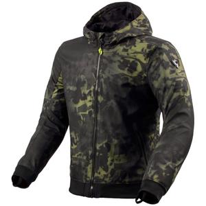 Giacca softshell Revit Saros WB nero-verde scuro