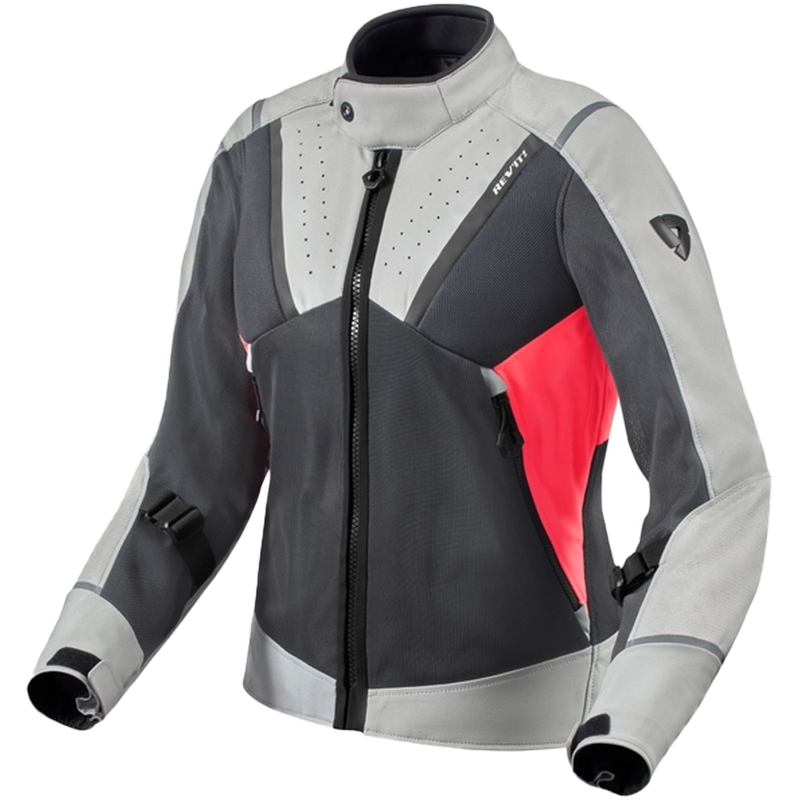 Giacca da moto da donna Revit Airwave 4 grigio-rosa