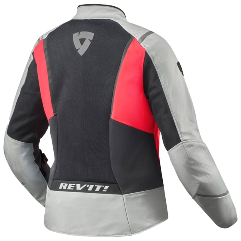 Giacca da moto da donna Revit Airwave 4 grigio-rosa