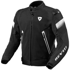 Giacca da moto Revit Control Air H2O bianca e nera