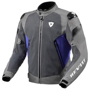 Giacca da moto Revit Control Air H2O grigio-blu